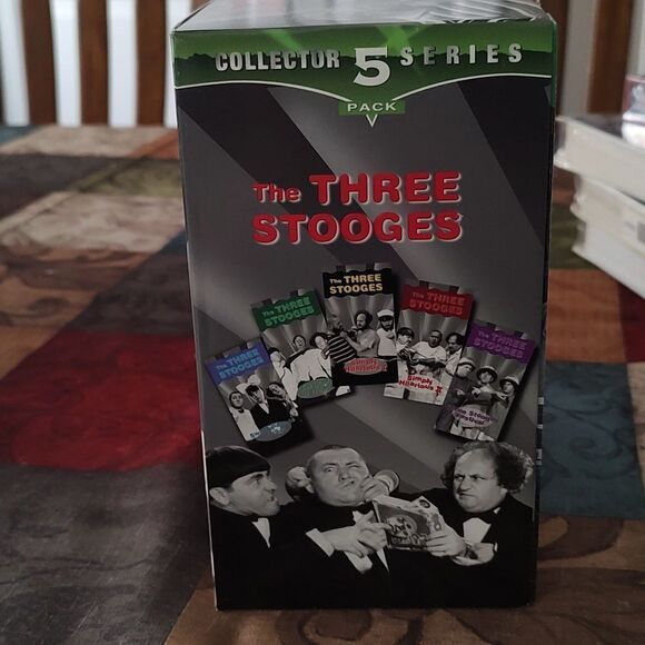 Vintage The Three Stooges Collector Series (VHS Collection 5 VHS Tapes 1998) - Picture 4 of 7